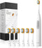 Electric Toothbrush, Soft Toothbrush for Adults with 6 Replacement Brush Heads and SpeedTek™ One-Click Mode, 1 Charge Lasts for 3 Months, K1 White...