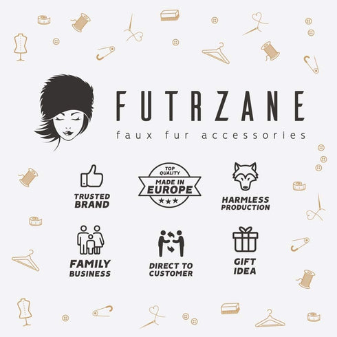 Futrzane Classic Hooded Scarf - Faux Fur Hooded Scarves for Women - Cowl & Hat...