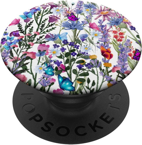Phone Grip Butterfly & Wild Flower PopSockets Standard PopGrip...
