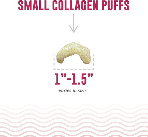 Icelandic+ Collagen Puffs: Baked Beef Collagen with Cod Skin 1.3oz - Small Dog Treats, Crunchy Protein Bites...