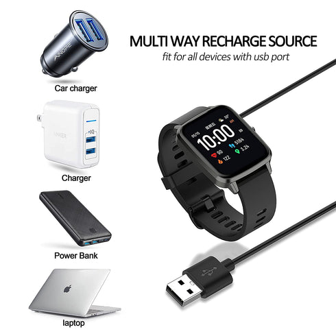 Compatible for SKG V7, SKG V7Pro, SKG V7 Cyber Smart Watch Charger, Magnetic USB Charging Cable Replacement Charger for SKG V7 Smartwatch Accessor...