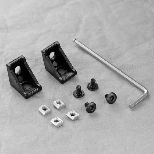 10Sets 2020 Corner Bracket Connectors for 2020 Series 6mm Slot Aluminum Extrusion Profile Accessories(Black)...