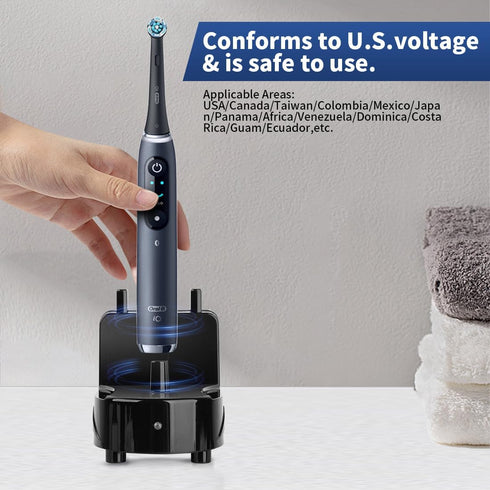 Wall Charger Base for Oral-B Braun, Electric Toothbrush Wall Mounted Adapter PowerReplacement Charger Holder, Compatible with Oral-B Electric Toot...