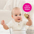 Edushape My First Shakers Boho Chic Basic Shapes - Baby Maracas with Soothing Sound - Musical Egg Shakers for Babies - Grasping and Teething Rattl...