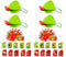 Frog Tongue Game with Blowing air, Two-Pack and Four-Pack, Insect Cardboard Included, Multiplayer Game! (Quad)...