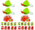 Frog Tongue Game with Blowing air, Two-Pack and Four-Pack, Insect Cardboard Included, Multiplayer Game! (Quad)...