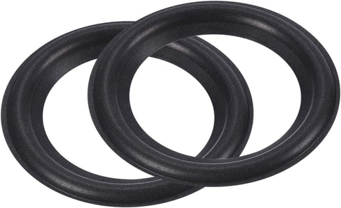 MECCANIXITY Rubber Speaker Foam Edge Surround Rings 4 Inch 63mm x 98mm Perforated Subwoofer Rings Replacement Parts for Speaker Repair or DIY Blac...