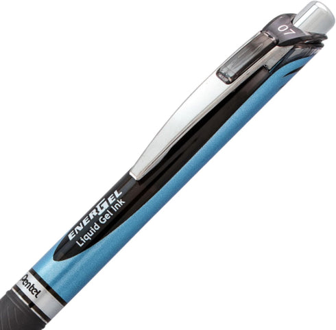 Pentel EnerGel RTX Retractable Premium Liquid Gel Pen, (0.7mm) Needle Tip, Ultra Smooth, Medium Line, Black Ink 10 Pack...