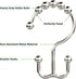 Amazer Shower Curtain Hooks, Rust-Resistant Metal Double Shower Curtain Rings for Curtain Rolling Shower Hooks, 12PCS Shower Rings for Bathroom Sh...