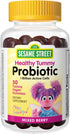 Webber Naturals Sesame Street Healthy Tummy Probiotic, 1 Billion Active Cells, 50 Gummies, Mixed Berry Flavor, Vegan...