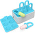 MORLIKE Baby Popsicle Molds Set, Homemade Breastmilk Popsicle Molds for Led Weaning, BPA Free Ice Pop Molds for Baby Teething Relief, Easy Release...