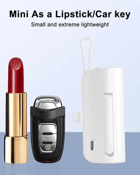 Portable Charger Small Power Bank?5000mAh Mini Compact Portable Phone Charger for Travel - Compatible with iPhone 14 13 Samsung (White)......