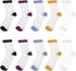 5 Pairs See-Through Socks Colorful Striped Dot Ultra-Thin Glass Socks Sheer Socks Mesh Casual Lace Socks Thin Fishnet Socks for Women...