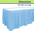 Party Dimensions Plastic Table Skirt, 29-Inches by 14-Feet - Light Blue - 1 Pack...