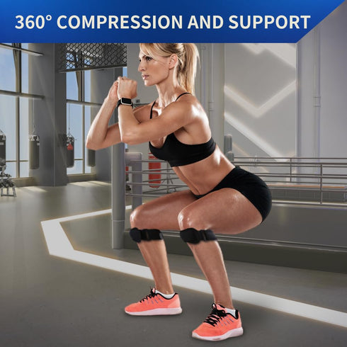 Inspack Knee Brace Patella Tendon Knee Strap-2Pk Knee Compression Sleeve for Women Knee Pain, Weightlifting Men, Knee Braces Support for Arthritis...