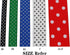 Polka Dot Grosgrain Ribbon 25 Yard Each Roll 100% Polyester (3/8", Royal Blue)...