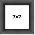 7x7 Frame Black Contemporary Wood Picture Square Frame - Picture Frame Includes UV Resistant Acrylic Protective Front, Acid-Free Foam Board Backin...