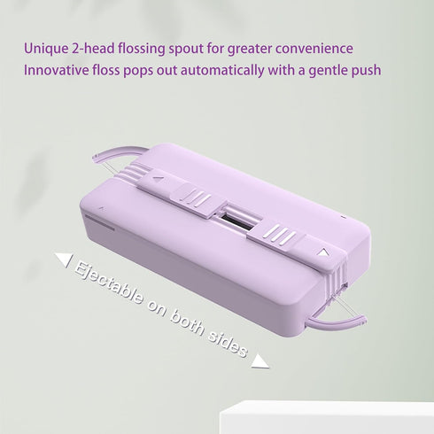 Shred Resistant Twin line Dental Floss Picks Dispenser-2 Box Lime Flavor Double line Flosser Portable Case-Best Dental Tools for Oral Care-The Ult...