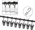 JANYUN 120 Pack Clip Hook Set Stainless Curtain Clips for Curtain Photos Home Decoration Art Craft Dispaly Hang Clip (Black)...