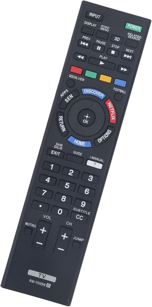 RM-YD099 Replace Remote Control fit for Sony TV KDL-42W805B XBR-49X855B KDL-50W805B KDL-50W807B XBR-55X855B KDL-55W805B KDL-55W950B KDL-60W855B KD...