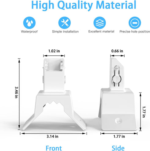 Wall Corner Mount Compatible with Eufy SoloCam S340-360 °Adjustable Mount Bracket for Right-Angled Wall, Indoor/Outdoor 360°Rotation Security Brac...
