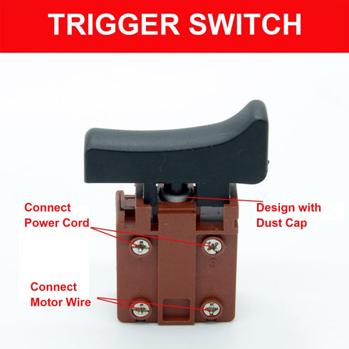 Fielect Trigger Switch for Leiya 26/35 Electric Drill Hammer Tool Power Speed Control Push Button Switch...