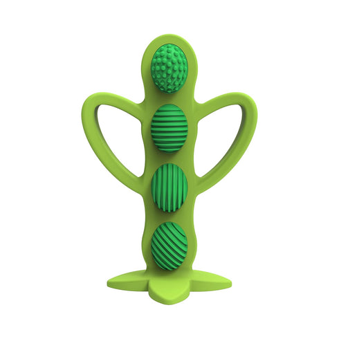 Dr. Brown's Peapod Teether and Training Toothbrush, Soft and Safe for Baby Gums and First Teeth, BPA Free, 100% Silicone, 3m+...