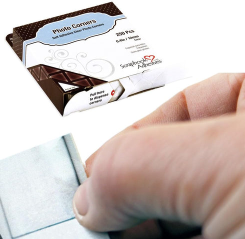 SCRAPBOOK ADHESIVES BY 3L by 3L, Polypropylene Photo Corners, Clear (250 Pcs)...