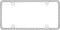Cruiser Accessories 18130 Diamondesque License Plate Frame, Chrome/Clear...