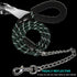 BTINESFUL 6FT Chewproof Dog Leash, Strong Nylon Rope with Anti-Chewing Chain and Padded Handle for Medium Large Dogs Outdoor Training Walking Hiki...