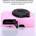 G7X Camera Silicone Case Ultra-Thin Lightweight Rubber Soft Bag Cover for Canon PowerShot G7X Mark III + Microfiber Cloth (Pink)...