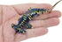 Tiny 3?" Gold Dotted Blue Hammerhead Shark Figurine - Miniature Hand Blown Glass Sharks Marine Sea Life Ocean Fish Small Crystal Animal Decorative...