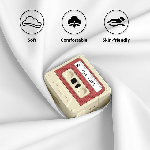 MOFREE for AirPods 3rd Generation Case Cover with Cleaner Kit, Cassette Tape Design Soft Silicone Shock-Absorbing Protective Cover for Apple AirPo...