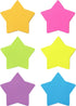 Star Shape Sticky Notes 6 Color Bright Colorful Sticky Pad 75 Sheets/Pad Self-Sticky Note Pads (6 Pads)...