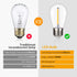 Shatterproof&Waterproof S14 String Light bulbs,S14 Led Bulbs, Patio Lights Outdoor Waterproof Replacement Bulbs,CRI90,Warm White,120V,2200K,70LM,E...