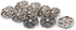 20 pcs Vintage Hollow Scale Pattern Silver Metal Shank Sewing Coat Buttons -25mm -1"...