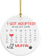 Custom Cat Ornament Cat Rescue Pet Ornament, New Pet Gift for Cat's First Christmas...