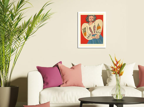 Romanian Blouse (La Blouse Roumaine) - From an Original Color Lithograph by Henri Matisse c.1940 - Fine Art Matte Paper Print (Unframed) 11x14in...