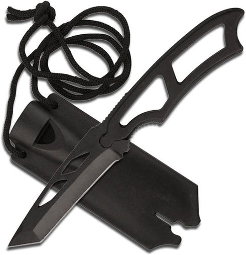 Survivor HK-656 Tactical Neck Knife 6.75-Inch Overall Black...