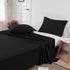 Lirex Black Twin Flat Sheet Only, Ultra Soft & Breathable Brushed 1800 Microfiber, Hotel Quality Flat Sheet Sold Separately, Top Sheet for Bed (Bl...