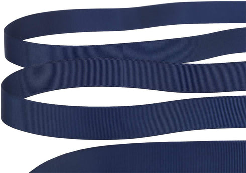 Ribbonitlux 1" Wide Solid Grosgrain Ribbon 25 Yards (370-Navy ?, Set for Gift Wrapping, Party Decor, Sewing Applications, Wedding and Craft...