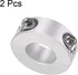 2pcs Double Split Shaft Collar for 17mm Shaft Set Screw Clamp-On Collars, 35mm OD, 12mm Width, for Stoppers, Position, Hold Timing Pulleys, Machin...
