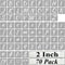 2 Inch Alphabet Letter Stencils for Painting - 70 Pack Letter and Number Stencil Templates with Signs for Painting on Wood, Reusable Numbers and L...