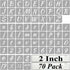 2 Inch Alphabet Letter Stencils for Painting - 70 Pack Letter and Number Stencil Templates with Signs for Painting on Wood, Reusable Numbers and L...