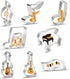 Music Note Cookie Cutter Shapes Set - 8 Pieces Stainless Steel Metal G Clef, Eighth Note, a Quarter Note, Piano, Violin, Guitar, Piano Keyboard Mu...