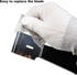 Razor Blades Metal Scraper Tool Glass Scraper Stove Top Long Handheld Scraper Window Ceramic Scraper with 20 PCS Single Edge Replacement Scraper B...