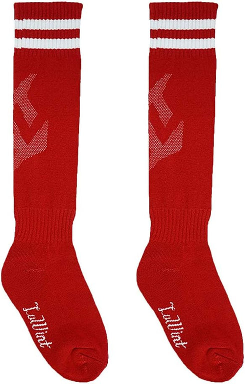 Luwint Kids Soccer Socks, Children Knee High Sport Socks, Red...
