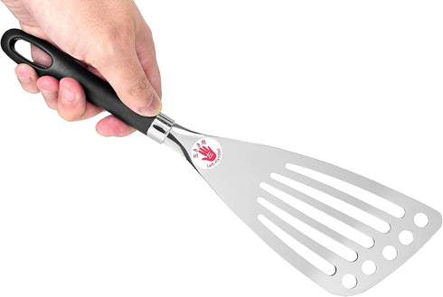 Seki Japan Left Handed Spatula Stainless Steel Egg, Fish Spatula Cookware - Slotted Turner Egg Flipper Utensils 12” Left-Handed...