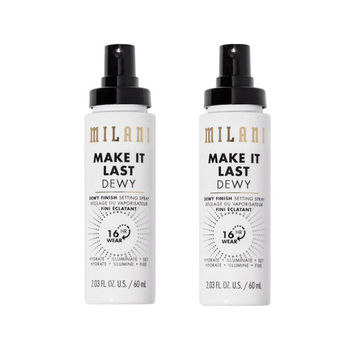 Milani Make It Last Dewy - Dewy Finish Setting Spray - 3 in 1- Hydrate + Illuminate + Set, Makeup Finishing Spray - Makeup Primer & Hydrating Sett...