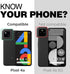 ENCASED Pixel 4a Case with Screen Protector (Rebel Shield) Rugged Full Body Protective Cover with Build-in Screen Guard for Google Pixel 4a - Blac...